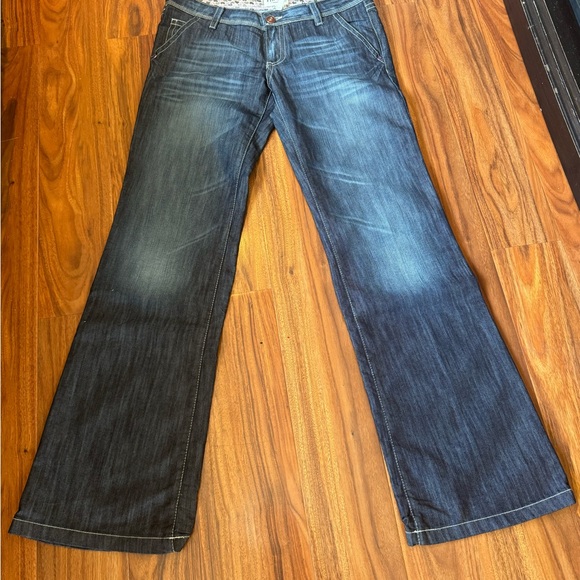 Women Zara TRF Denim Rules blue jeans size 8 preowned - Picture 12 of 16